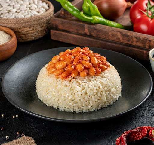 Traditional White Bean Stew with Butter Rice